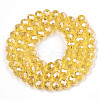 Electroplate Glass Beads Strands EGLA-A034-T8mm-A04-2