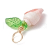 12Pcs 4 Styles Natural Sea Shell Copper Wire Wrapped Pendants PALLOY-JF03610-6