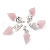 Natural Rose Quartz Pendants G-O194-06-1