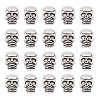 DICOSMETIC 60Pcs Tibetan Style Alloy Beads FIND-DC0006-24-1