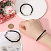 CHGCRAFT 3Pcs Imitation Leather Wrap Wide Cord Bracelet with Stainless Steel Lobster Clasp for Men Women BJEW-CA0001-10B-3