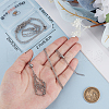 Beebeecraft 2Pcs 304 Stainless Steel Macrame Pouch Necklace Making for Gemstone Nuggets NJEW-BBC0001-27B-3
