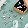 SUPERFINDINGS 24Pcs Religion Corss Alloy Brooch JEWB-FH0001-62-4