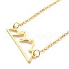 304 Stainless Steel Alps Pendant Necklaces X-NJEW-Z001-01G-1