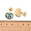 Abalone Shell/Paua Shell Dangle Ear Studs EJEW-L099-05G-5