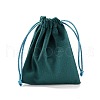 Velvet Jewelry Drawstring Storage Pouches ABAG-P013-02B-08-3