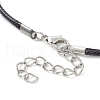 Valentine's Day Glass Seed Beads Beaded Heart Pendant Necklaces NJEW-MZ00079-01-5
