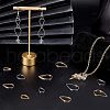 Unicraftale 36Pcs 6 Style 304 Stainless Steel Linking Rings STAS-UN0033-66-3