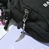 Flower/Crown/Wing Alloy & Glass Pendant Decorations HJEW-YW00005-6