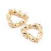 Brass Micro Pave Cubic Zirconia Pendants KK-E090-14G-2