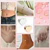   100Pcs 2 Colors Brass Beads KK-PH0010-86-6