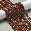 Synthetic Goldstone Beads Strands G-P575-C09-6mm-1