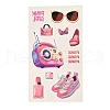 10 Sheet 10 Styles Party Theme Paper & PET Adhesive Waterproof Stickers Set DIY-F152-01-2