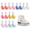 Resin Duck Pendant Decorations HJEW-CA00004-1