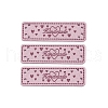 Heart Printed PU Leather Small Label PW-WG7D637-06-1