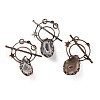 Natural Druzy Agate Big Pendants G-A227-06R-1