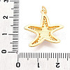 Brass Micro Pave Clear Cubic Zirconia Pendants KK-N268-69G-3