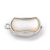 Rectangle Brass Box Clasps KK-P291-48P-02-1