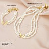 Letter V Alloy & Plastic Pearl Round Beaded Multilayer
Choker & Bracelets Sets FS-WG3C0FB-01-4