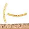 Brass Curved Tube Beads KK-B120-01G-G-3