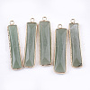Natural Green Aventurine Pendants G-T112-10A-1