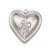 304 Stainless Steel Pendants STAS-M116-08P-1