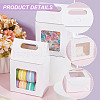 Rectangle Paper Gift Bags with Window CON-WH0088-85C-5