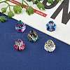 Flat Back K9 Glass Rhinestone Charms RGLA-F062-A-5