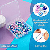  175Pcs 7 Colors Handmade Evil Eye Lampwork Beads EGLA-TA0001-32-14