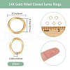 Beebeecraft 20Pcs Brass Round Ring KK-BBC0013-84-2