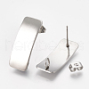 Non-Tarnish 304 Stainless Steel Stud Earring Findings X-STAS-Q231-08A-1