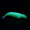 Whale Shaped Plastic Decorations DIY-F066-17-1