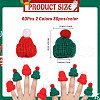 Globleland 60Pcs 2 Colors Christmas Cloth Hat for Doll Decorative Accessories DIY-GL0005-33-2