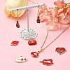 35Pcs 7 Styles Alloy Enamel Pendants FIND-YW0004-95-5