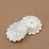 Flower Alloy Pendant Necklace & Stud Earring & Ring & Cuff Bangles Sets FS-WGC2EA1-01-2