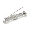 Brass Micro Pave Cubic Zirconia Brooches JEWB-Q007-01P-2