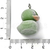 Flocky Resin Pendants FIND-S001-14B-3