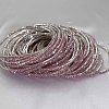 Brass Rhinestone Tennis Bracelets WG6EB7A-15-1