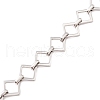 304 Stainless Steel Rhombus & Oval Link Chains CHS-F017-04P-2