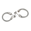 304 Stainless Steel Twist Stud Earrings for Women EJEW-M023-06C-2