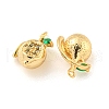 Brass Micro Pave Cubic Zirconia Pendants KK-K369-02G-06-2