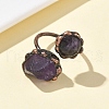 Natural Amethyst Rings RJEW-B122-04R-06-2