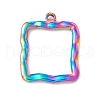 Ion Plating(IP) 304 Stainless Steel Pendants STAS-C049-08M-1