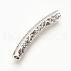 Brass Micro Pave Cubic Zirconia Tube Beads ZIRC-T004-75P-2