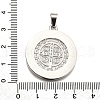 304 Stainless Steel Pendants STAS-B086-09B-P-3