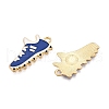 Rack Plating Alloy Enamel Pendants ENAM-N056-387KCG-02-2