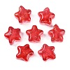 Transparent Spray Painted Glass Beads X1-GLAA-NH0003-01I-1