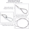 Unicraftale 8Pcs 2 Style 304 Stainless Steel Stage Lights Safety Cable FIND-UN0001-50-5