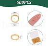 Unicraftale 600Pcs 304 Stainless Steel Split Rings STAS-UN0060-32-4
