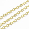 Handmade Brass Textured Cable Chains CHC-F015-23G-2
